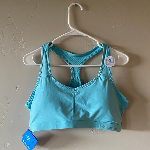 Columbia Other - NWT Columbia Light Blue High Impact Omni Freeze Zero Sports Bra- Size Large